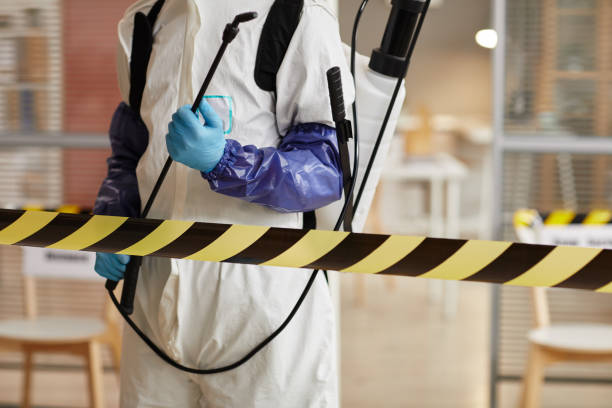 Professional Biohazard Cleanup technician working in Belfair, WA
